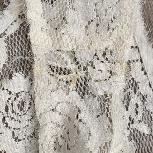 Free People Balletcore Rose Lace Mini Dress in Ivory - Picture 8 of 9